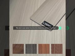 Βαμβούλο Φύλλα άνθρακα ξύλου Πίνακα φινίρισμα Μαρμάρινο Πίνακες τοίχων PVC Αντιστατική θερμομόνωση