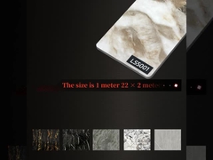 Σύγχρονη πολυτελή εσωτερική διακόσμηση υψηλής λάμψης Μαρμάρινο μπαμπού Άνθρακα ξύλου Φανίρισμα