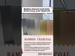 Υψηλής ποιότητας καυτή πώληση Κρυστάλλινη επιφάνεια άνθρακα Αντιφλεγμονώδης μπαμπού Καρβουνοξείδιο Μεταλλική επιφάνεια Φανερί