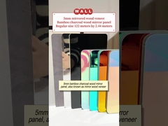 5mm Hot Selling Product Mirror PET Wall Panel Αδιάβροχο Μπαμπού Γενικό άνθρακα Φανίρισμα ξύλου