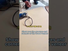 Πίνακα φινίρισμα ξύλου ξύλου από ξύλο άνθρακα μπαμπού με αυλακώσεις και κάμψεις γωνιών