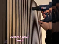 Εργοστασίων άμεση πωλήσεων στερεά ξύλινη ξύλινη ακουστική επιτροπή υλικών διακοσμήσεων επιτροπής εσωτερική