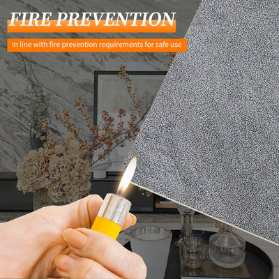 Square Bamboo Charcoal Grey Marble PVC Cladding Panels OEM ODM