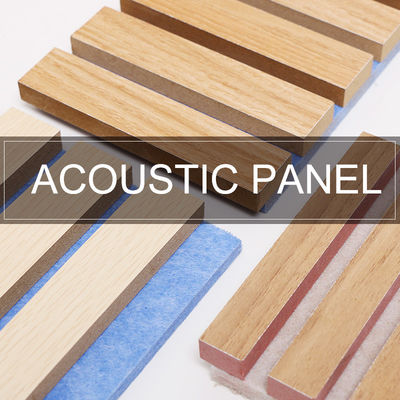 WPC Fluted Wall Panel Wall Acoustic Grille Wood Slats Anti Scratch
