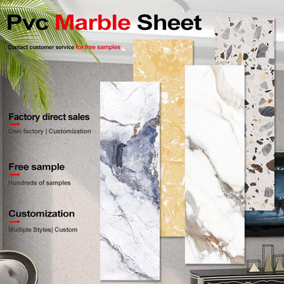 Decoration mboo Charcoal Wood Veneer Modern Luxury PVC Marble Sheet