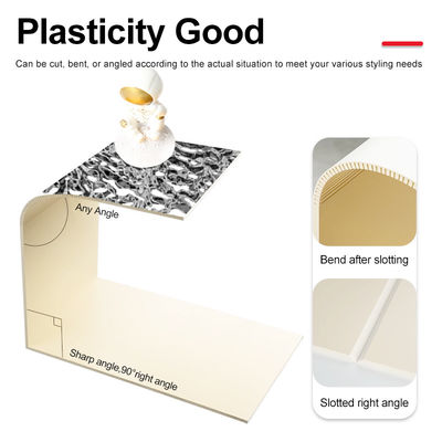 Luxury Style 3D Wall Panels Bamboo Charcoal Water Ripple PVC Wall Panels
