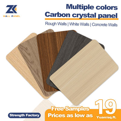 2.44m Bamboo Charcoal Wall Board Modern Light Luxury PVC Carbon Crystal  Wallboard
