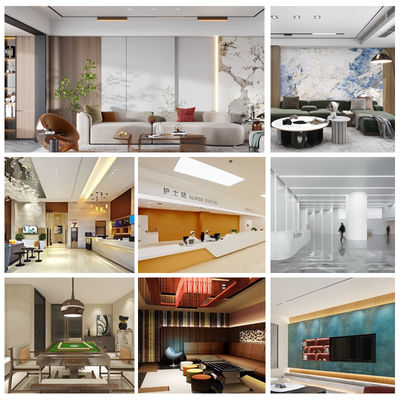 Bamboo Charcoal Wood Veneer Decorative Board PVC Wall Panels Suitable For Wall Decoration