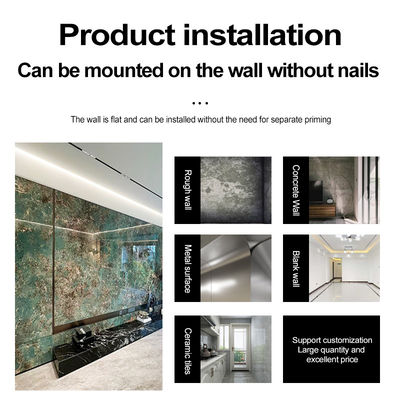PVC Marble Wall Panel Factory Direct Sales Bamboo Wood Fiber TV Background Wall