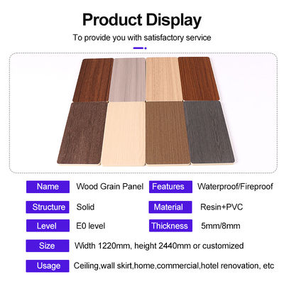 Wood Grain Wall Panel Bamboo Charcoal Wood Veneer TV Background Wall