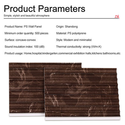 PS Wall Panel Waterproof Customized Interior Decoration For Bathroom