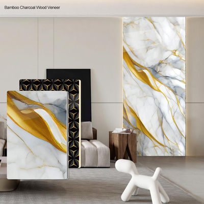 Source Factory Wood Veneer Panel Bamboo Wood Fiber Waterproof Environmental Protection Siding Interior Decoration For Hotel