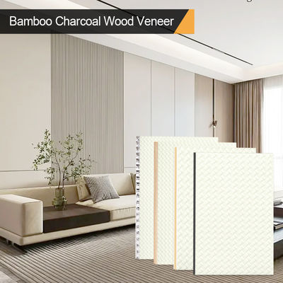 New Design Bamboo Charcoal Wood Veneer Waterproof And Fire-retardant Board For Indoor Decoration, Suitable For Corridor Ceilings