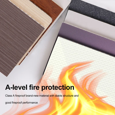 New Design Bamboo Charcoal Wood Veneer Waterproof And Fire-retardant Board For Indoor Decoration, Suitable For Corridor Ceilings