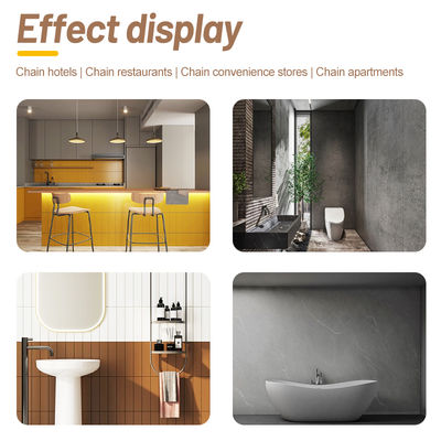 Factory Direct SPC Wall Panel Shower Room Bathroom Ceramic Tile PVC Stone Plastic Background Wall Panel