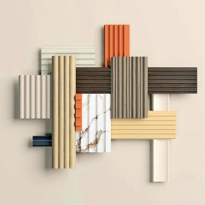 Hot Sale Customized Wpc Interior Wall Panel Waterproof Fluted Wall Panel For Indoor Decoration