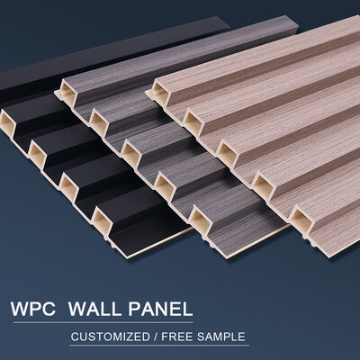 Interior WPC Wall Panels Waterproof Fireproof Soundproof Grille Board For Entertainment Decorative