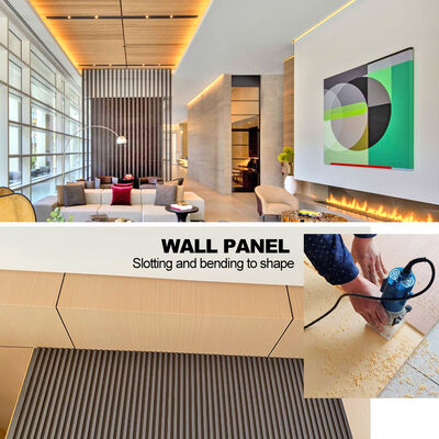 Wholesale Wood Grain Wall Panel Indoor Decorative Seamless Wood Veneer For Office And Living Room