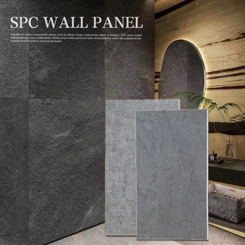 SPC Wall Panel Bathroom Board Marble Crystal Board Toilet Waterproof Wall Panel