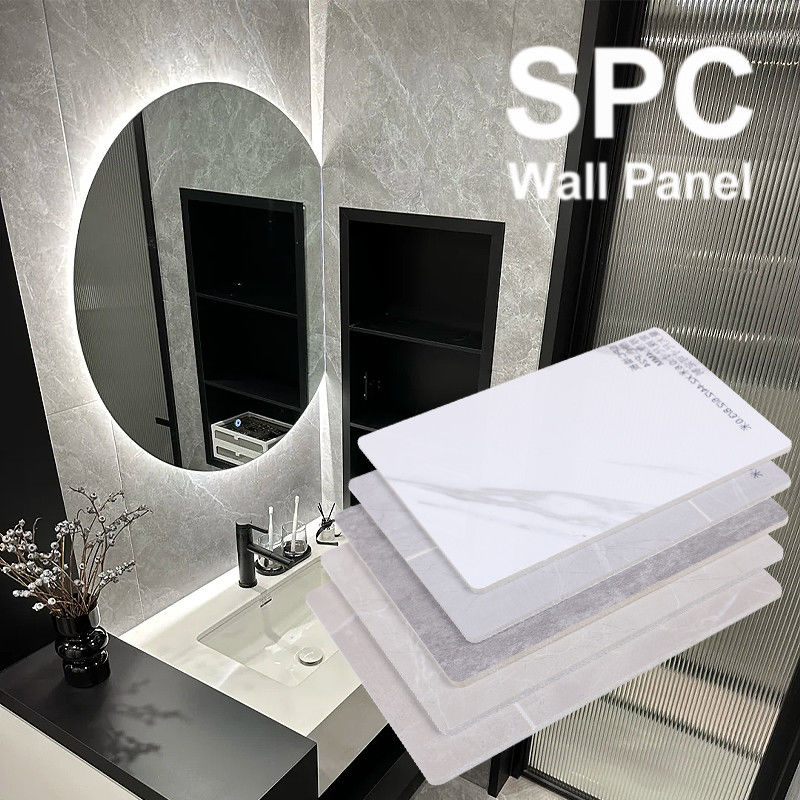 Waterproof Marble SPC Wall Panel Shower Bathroom Seamless Interior Wall Decoration Sheet