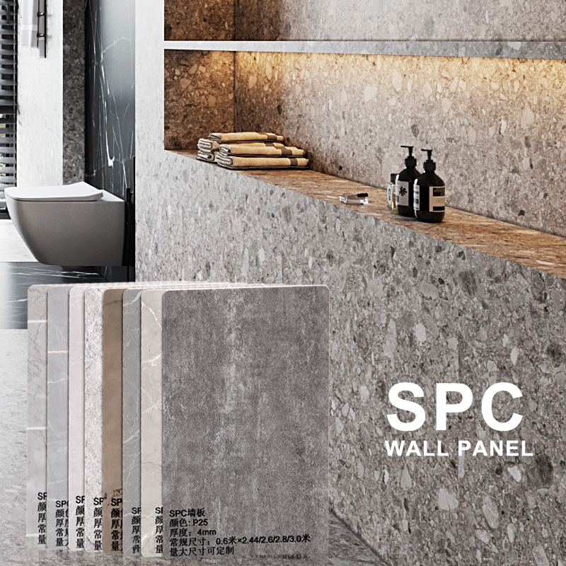 Factory Wholesale SPC Wall Panel Waterproof Moisture Resistant Bathroom Wall Panel For Hotel
