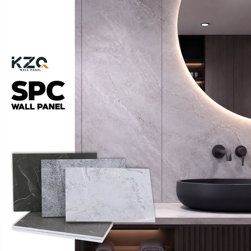 Bathroom Wall Panel Stone Plastic Composite Wall Panel for Bathroom Wall